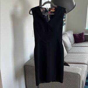 Ted Baker London Black Sleeveless Sheath Dress